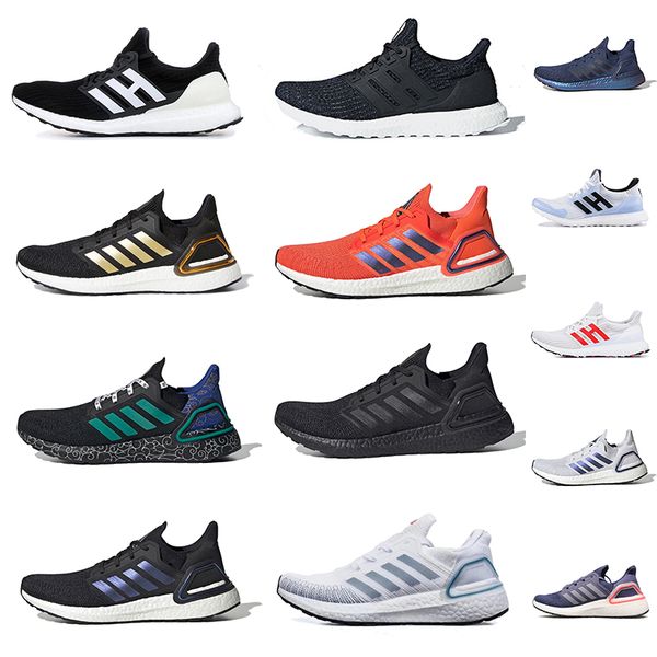 

2021 new arrival ultraboost 20 mens womens running shoes black and gold triple white blue peking ultra legend ink sport trainers sneakers, White;red