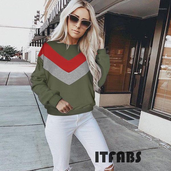 

2018 new fashion striped color patchwork kawaii sweatshirt femmes sweatshirts hoodies women female pockets creative plus size1, Black