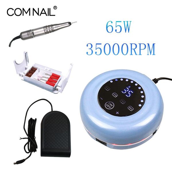 

nail drill & accessories 65w high power electric machine for manicure pedicure file salon use art tools home bits cutter set