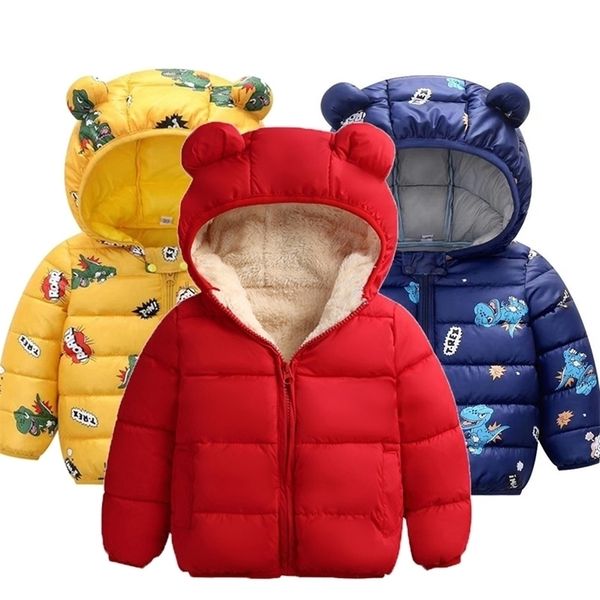 

kids jacket autumn winter warm jacket for girls hooded baby boys jacket for baby clothes windbreaker children clothes 1 5 6 year lj201007, Blue