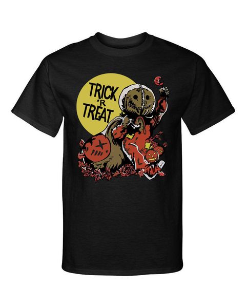 

new trick r treat halloween horror scary style all sizes graphic print short sleeve sport hooded sweatshirt hoodie t shirt