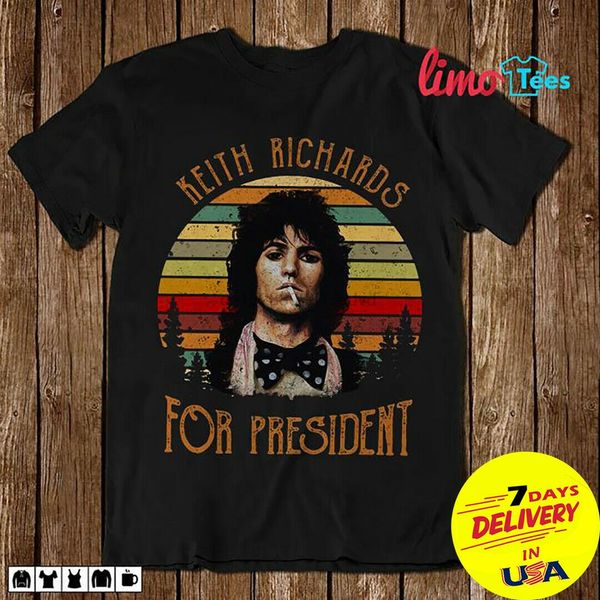 

keith richards for president sunset black shirt 2020 tees sport hooded sweatshirt hoodie