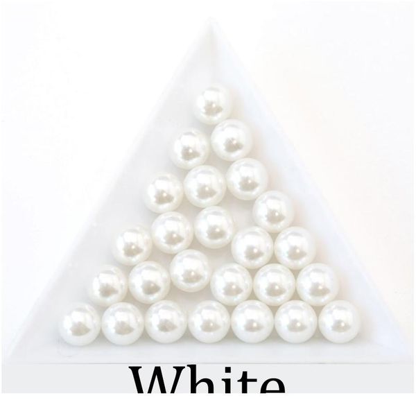 

no hole white black abs imitation pearl loose pearls beads for diy garment clothing shoes beads jewelry making acc sqcfpa