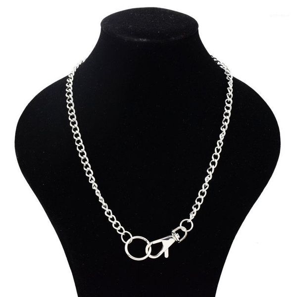 

fashion wild steel key chain personality necklace female short necklace, Silver