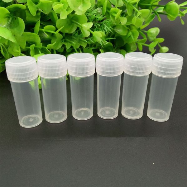

transparent seal up plastic bottle durable solid storage bottles portable with cover screw mouth sturdy 0 06sm p2