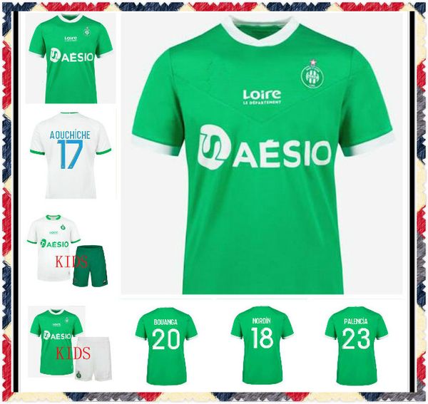 

2020 2021 maillot de foot as saints-étienne soccer jersey man kids kit 20 21 st etienne khazri boudebouz aholou asse football shirt, Black;yellow