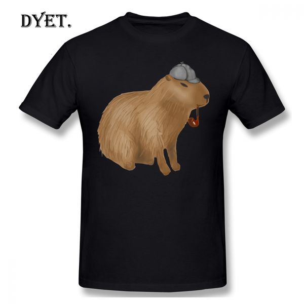 

capybara t shirt sherlock capybara t shirt short sleeve male tee shirt 4xl fashion fun printed tshirt sport hooded sweatshirt hoodie