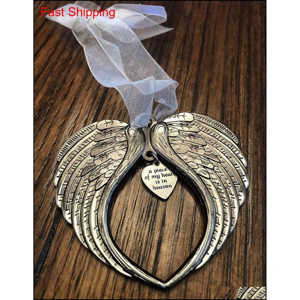 

christmas ornaments angel wings a piece of my heart is in heaven ornament fashion accessories f qylbxq bde_home, Silver