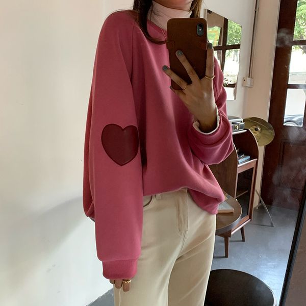 

2021 new love bet cloth embroidered velvet pulley women's nightgown korean style crew sweet neck leisure fashion 0muk, Black