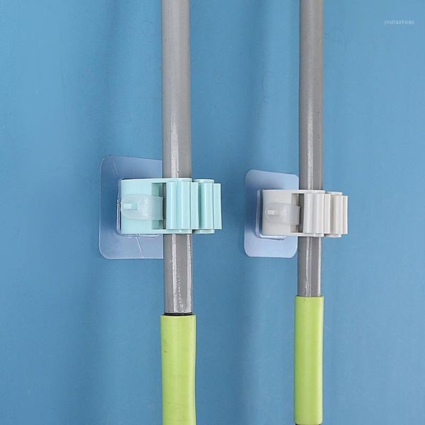 

hooks & rails mop and broom holder bathroom wall hanger kitchen organizer mount strong paste tools household accessories1