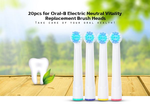 

20pcs portable electric replacement tooth care brush heads