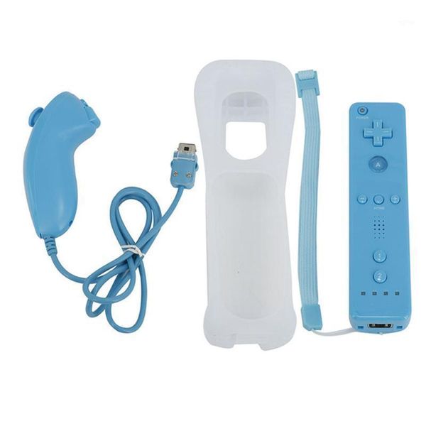 

game controllers & joysticks beesclover 2 in 1 wireless remote controller nunchuk gamepad for wii console with wrist strap silicone case1