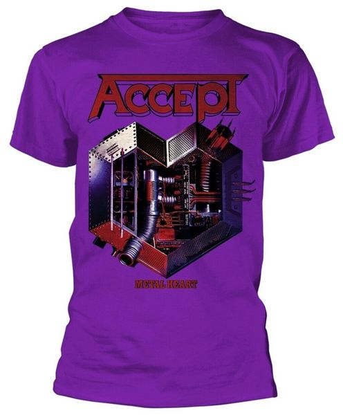 

accept metal heart (purple) t-shirt - new &amp official sport hooded sweatshirt hoodie