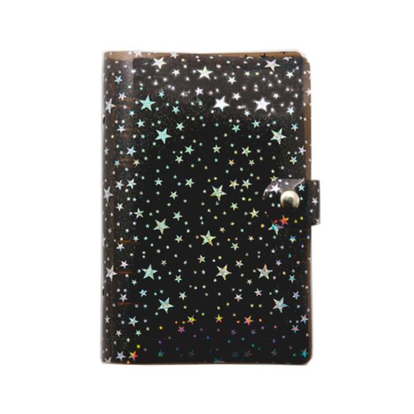 

a5 a6 star прозрачный лист сыпучие binder notebook inner основная обложка примечание книга planner канцелярские товары bbyftp packing2010, Purple;pink