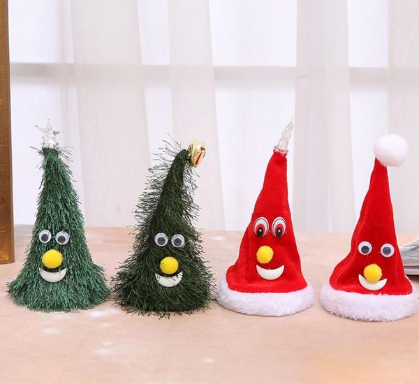

6 inch christmas elements electric swing hat deskdecor xmas party accessories fp8