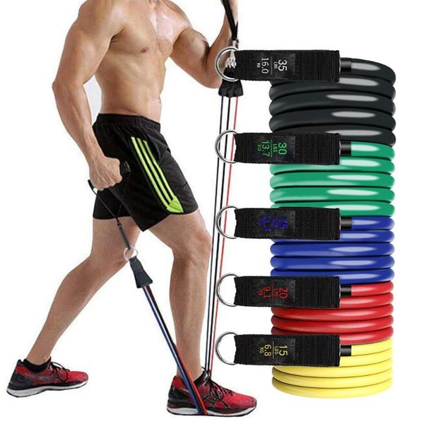 

resistance bands 13pcs kit for legs chest exercise expander tubes rubber strech training home workout fitness elastic band