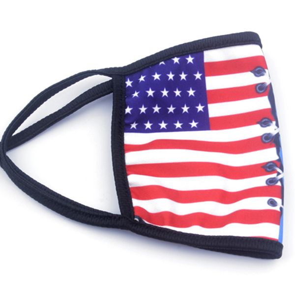 

pm2.5 american falg pattern custom design filter gasket protective face mask