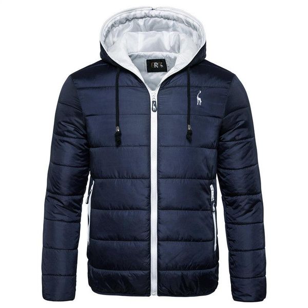 

men's down & parkas 2021 waterproof winter jacket men hoodied parka warm coat thicken zipper camouflage mens jackets, Black