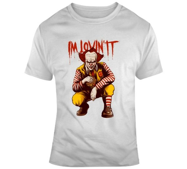 

i'm loving it clown pennywise mcdonald's horror mashup funny t shirt big tall tee shirt sport hooded sweatshirt hoodie