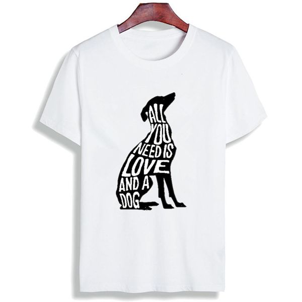 

summer greyhound dog minimalist quotes print short sleeves tshirt women kawaii graphic tshirt female grunge aesthetic tees, White