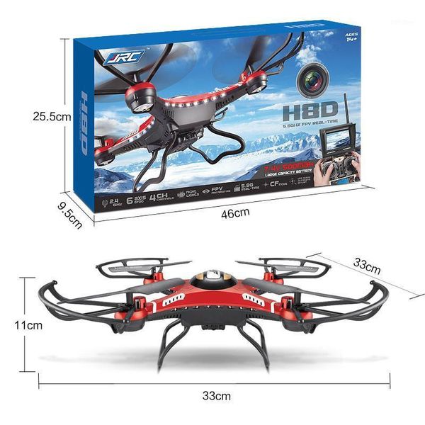 

drones jjrc h8d 2.4ghz one key return rc quadcopter 5.8g fpv drone professional with 2mp hd camera kids toys for children1