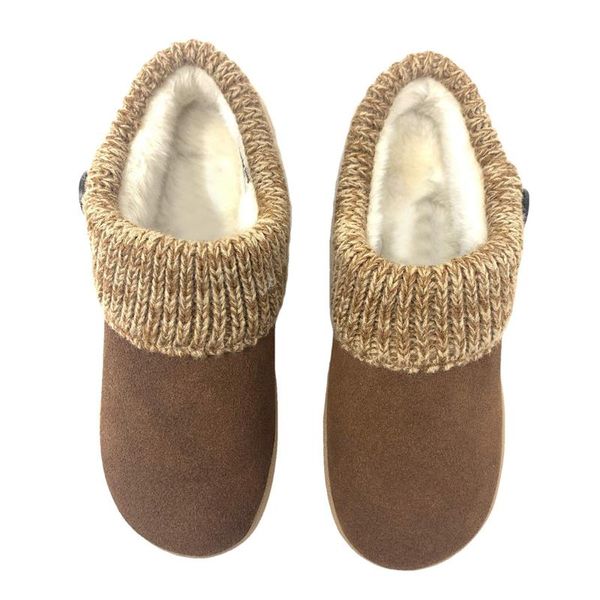 

мода женщин дом тапочки зима хлопок теплый меховой обувь девушки дома обувь flat каблука главная крытый bedroom boots zapatilla mujer, Black