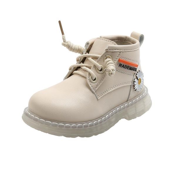 

children snow boots 2020 autumn winter cotton shoes boys girls waterproof non slip ankle boots kids leather short martin boots bbyxas, Black