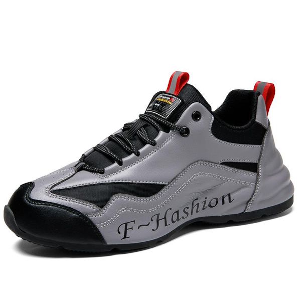 

autumn men's shoes korean version package sole trendy shoes personality thick-soled increased men's lace-uptiktok the same, Black