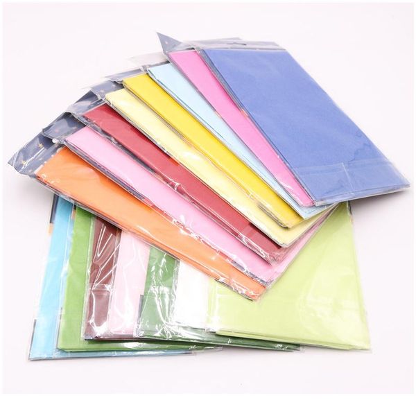 

10pcs/bag 49x49cm tissue paper flower wrapping paper gift packaging craft paper roll wine shirt shoes clothing wrapping bbylbw