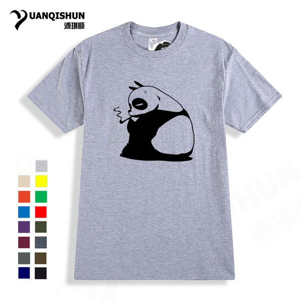 

бутик mens курение fat panda юмор дизайн мода короткие рукава tops личность tee hip hop street толстовка с капюшоном толстовка мужчины футбо