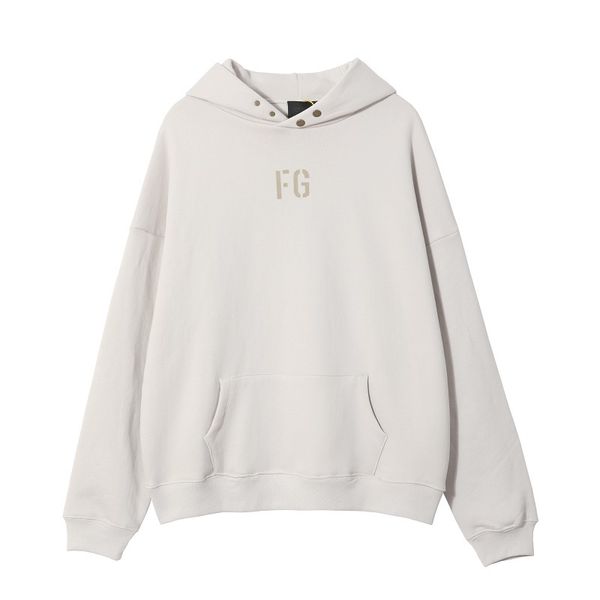 

2021 europe america fashion autumn winter fg 7th flocking print hoodie skateboard hooded sweatshirt, Black