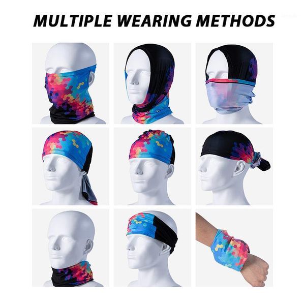 

cycling caps & masks santic headband outdoor sports fitness running sunscreen collar cap windproof1, Black