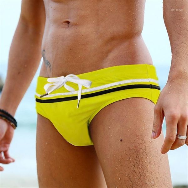 

men's swimwear waterproof men brief swimsuit low waist swimming trunks for bathing man summer sports shorts zwembroek heren suits1