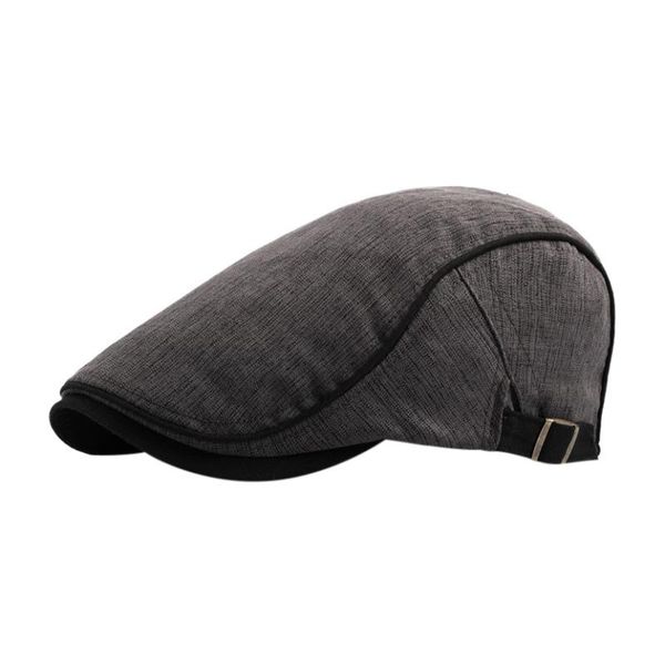 

outdoor hats classic men golf cap cotton beret british female universal breathable hat wholesale visor, Black;white