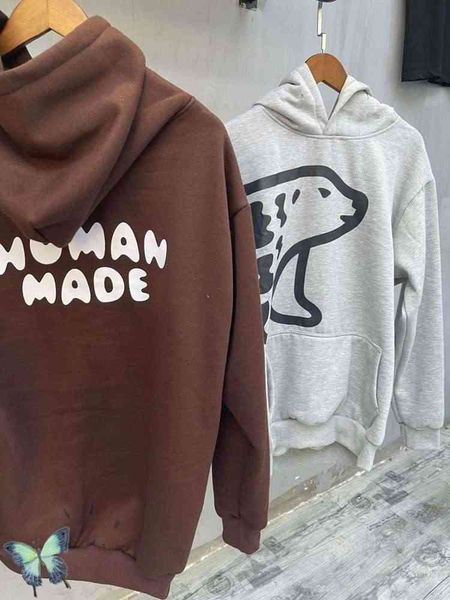 

men's hoodies & sweatshirts ice bear human made hoodie men women fleece warm hooded sweatshirt inside tag label sh1v, Black