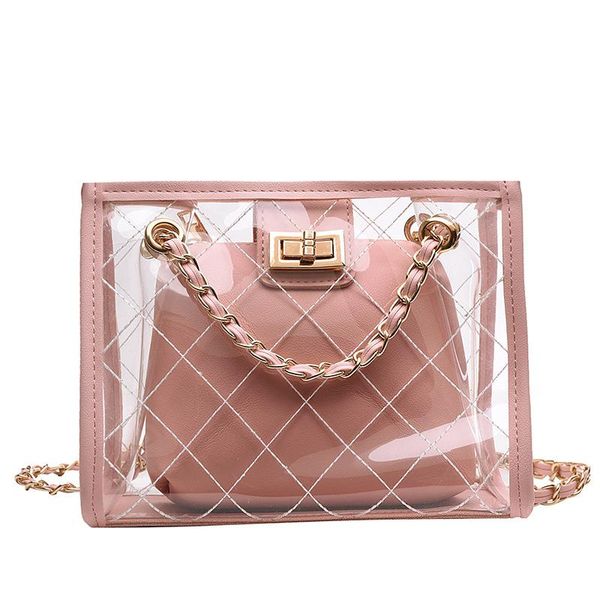 

2020 diamond pattern tote bags for women designer leather ladies travel hand bag crossbody bag solid 2pcs composite