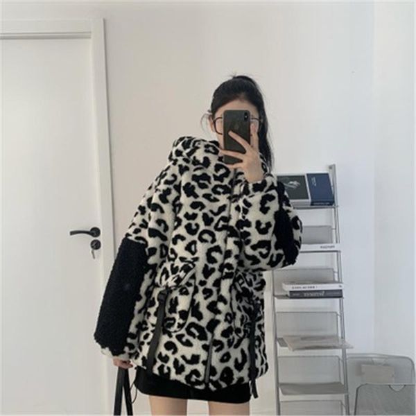 

winter women faux fur coat luxury long fur coat loose lapel overcoat thick warm plus size female plush coats y284, Black