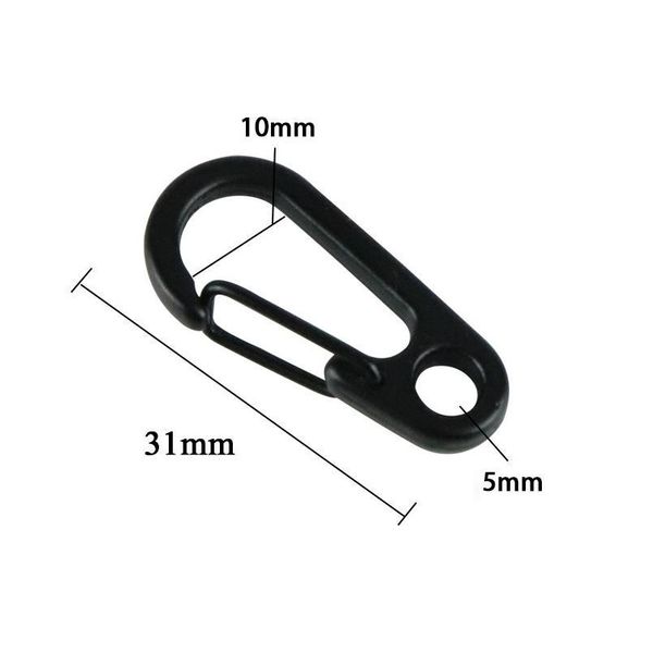 

20pcs mini carabiner keychain key ring clips snap hook carabiner climbing camping hanging buckles outdoor hiking spri jllwqy