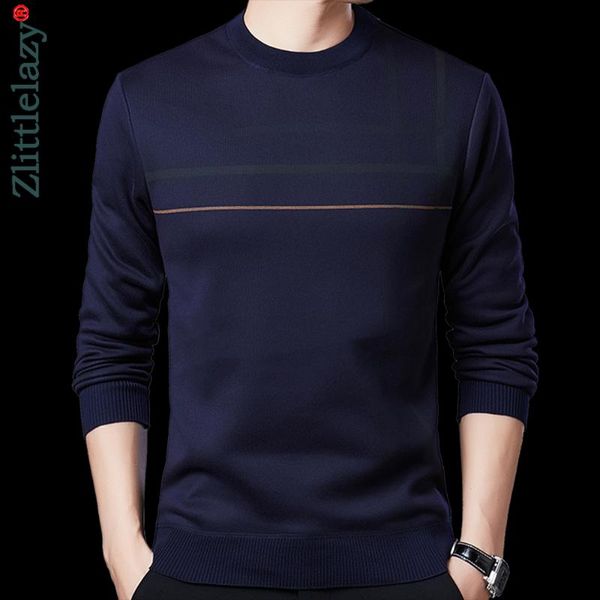 

2020 casual knitted thick sweater men pullover clothing fashion clothes striped knit winter warm mens sweaters pullovers 13117, White;black