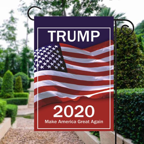 

a-30*45cm donald john trump for amercia president campaign banner double-sided ployester cloth flags 13 styles wholesale owc963