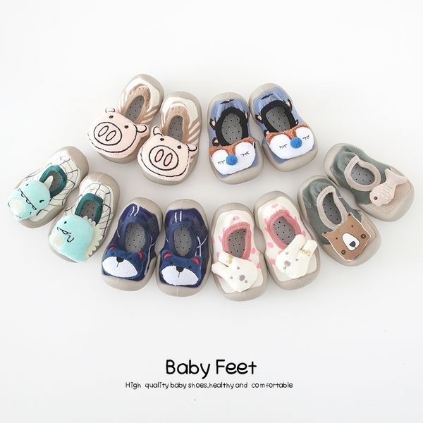 

baby socks shoes cute animal summer rubber sole anti-slip toddler shoes y201009