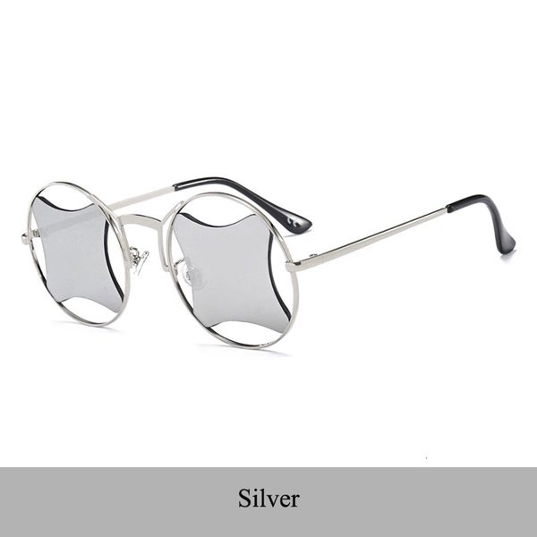

2021 new luxury round sunglasses women retro style metal frame sun glasses fashion lady oculos shades goggles 18034-3df f8i6, White;black