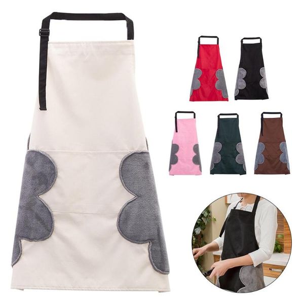 

household hand wipe apron function erasable hand waterproof kitchen oil-proof apron waist female home restaurant clean aprons