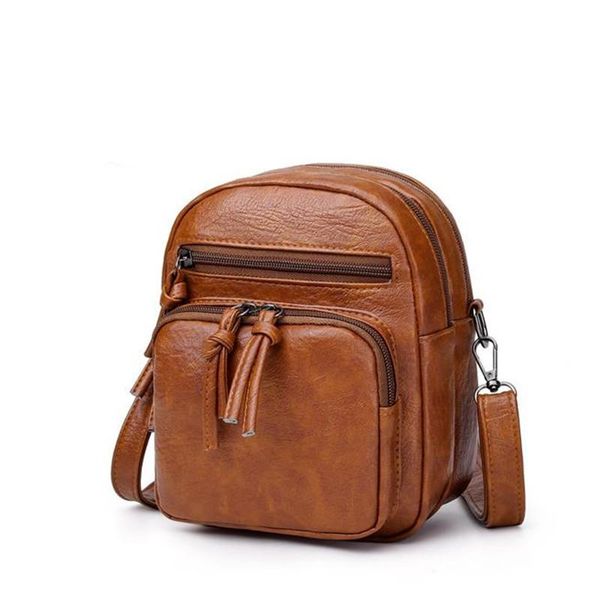 

2020 мода повседневная многослойный мягкий pu кожа женщин плеча сумка vintage камень шаблон плечо crossbody сумка черный