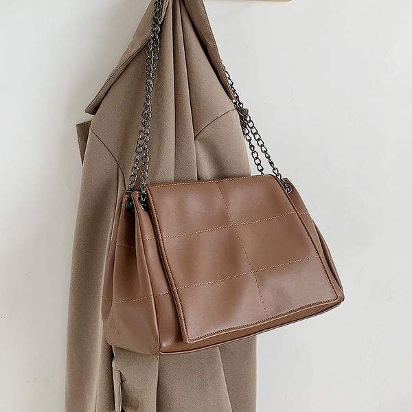 

shoulder bags lattice designer small crossbody for women luxury chain pu leather tote handbags female travel hand bag 6919