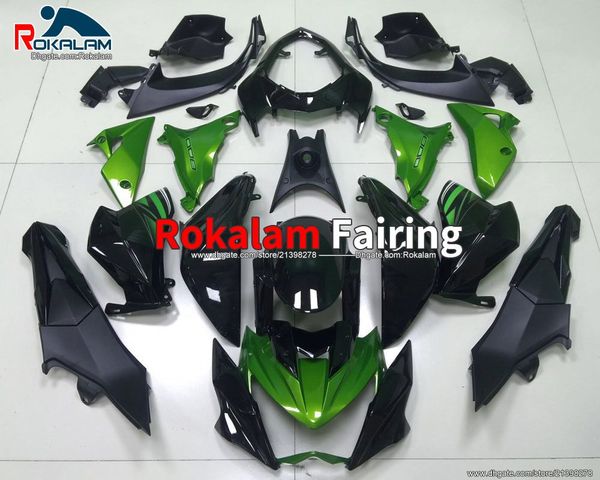 Feedings de Aftermarket para Kawasaki Z800 2013 2014 2015 2016 Z 800 13 14 15 16 Green Black Motorcycle Fairing Kit (moldagem por injeção)