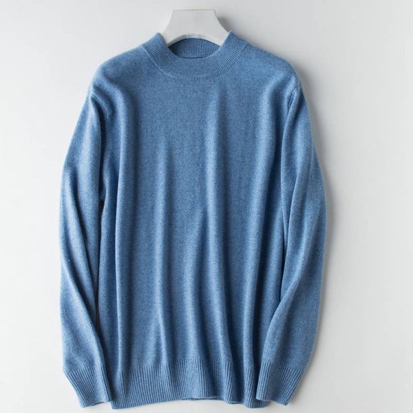 

2021 quality high 100% pure cashmere mesh jumpers man 9 oneck long sweater new fashion men's clothes cu45, Black