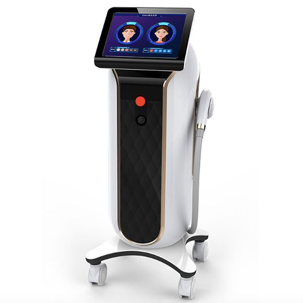 

true three wavelengths 755nm/808nm/1064nm diode laser lose hair machine suitable for multi skin color tihtening whitening, Black