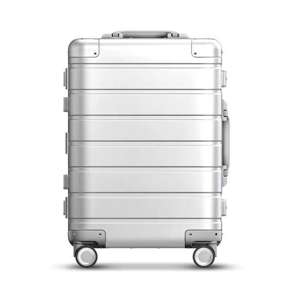 

travel tale 20 inch 100% aluminium cabin suitcase organizer spinner hand luggage business lj201104