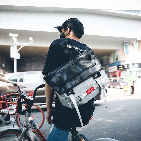 

beat trend cycling tide brand lovers street hip hop one shoulder large capacity sports postman bag c1111